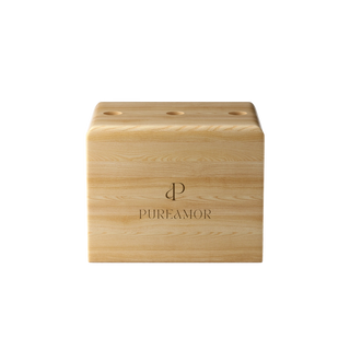 Wood Display Block | Three Travel Sprays (3 hole) (WHOLESALE)