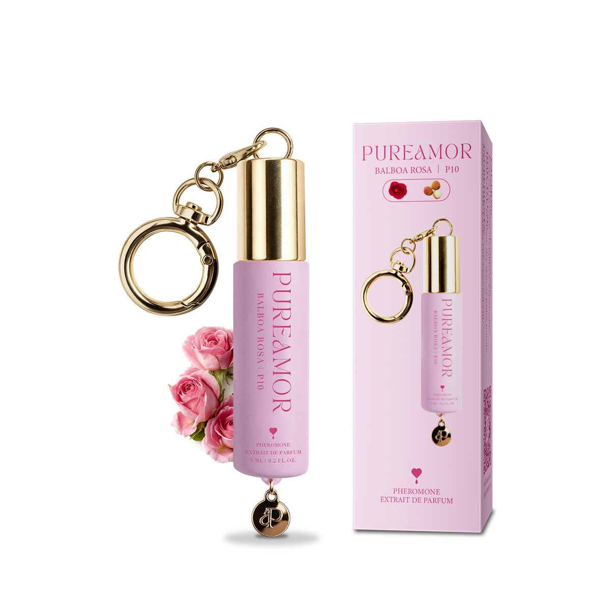 Balboa Rosa | P10 Pheromone Perfume | 06 ML Keychain Roll on Perfume