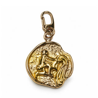 14K Open Zodiac Coin