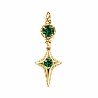 Crystal Star Birthstone Charm