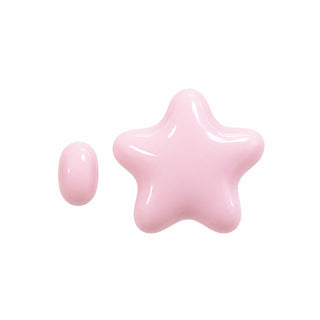 Cube, Heart & Star Bead – Two-Tone Pink