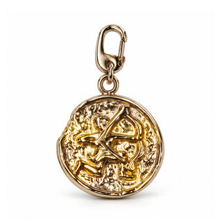14K Open Zodiac Coin
