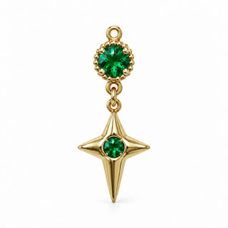 Crystal Star Birthstone Charm