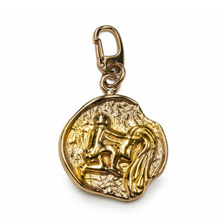 14K Open Zodiac Coin