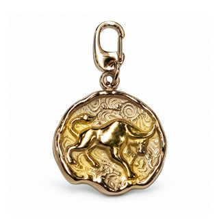 14K Open Zodiac Coin