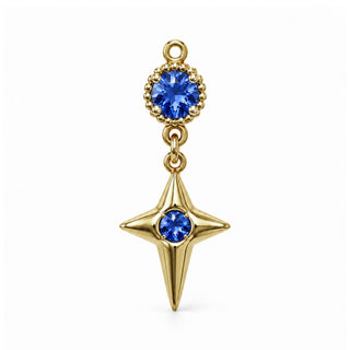 Crystal Star Birthstone Charm