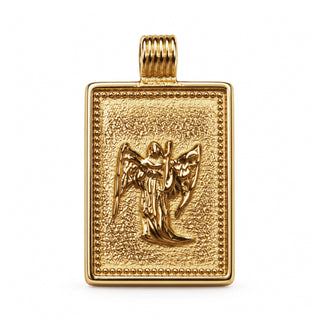 14K Square Zodiac Tag