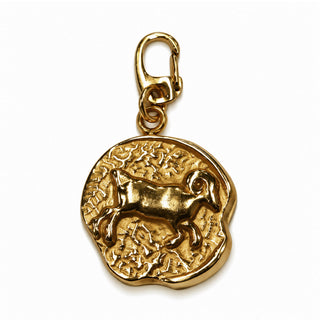 14K Open Zodiac Coin