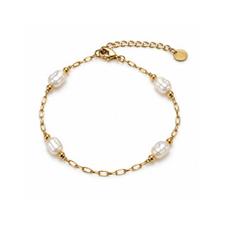 Handmade Chain Bracelet – Baroque Freshwater Pearls