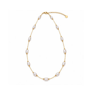 Handmade Chain Necklace – Baroque Freshwater Pearls