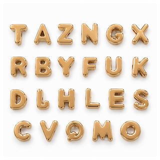 Alphabet Letter Bead Set – Gold