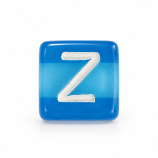 10mm Color & White Letter Bead – Z