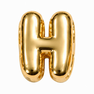 Balloon Letter Charm – H