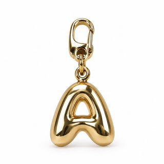 Large 3D Gold Letter Charm – A