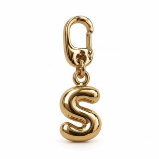 Small Gold Letter Charm – S