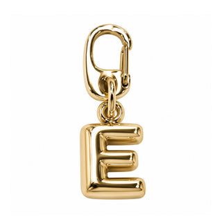 Small Gold Letter Charm – E