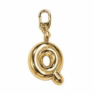 Large 3D Gold Letter Charm – Q