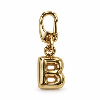 Small Gold Letter Charm – B