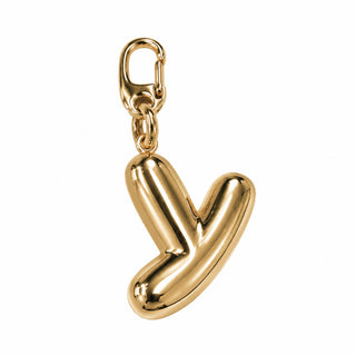 Large 3D Gold Letter Charm – Y