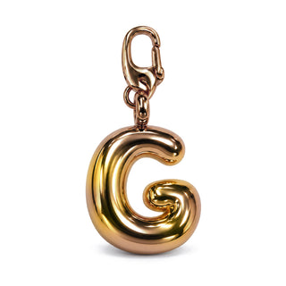 Large 3D Gold Letter Charm – G