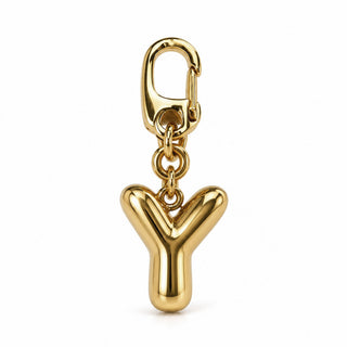 Small Gold Letter Charm – Y