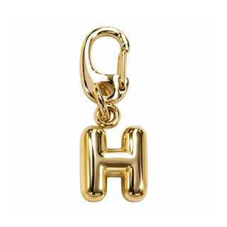 Small Gold Letter Charm – H