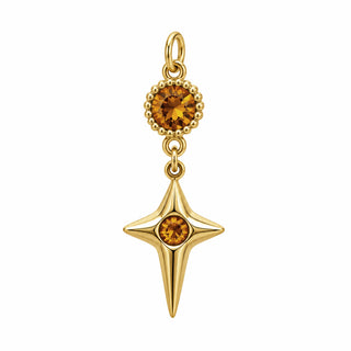 Crystal Star Birthstone Charm