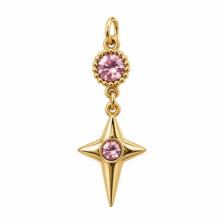 Crystal Star Birthstone Charm