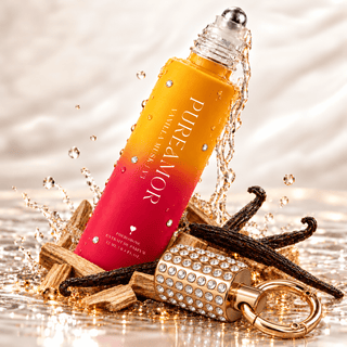 Roll-on Rhinestone Keychain Perfume 15ml - Pureamor