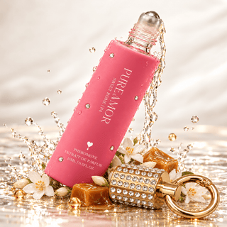 Roll-on Rhinestone Keychain Perfume 15ml - Pureamor