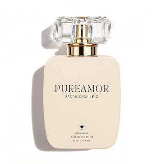PureAmor 30ml Perfume bottle labeled 'PUREAMOR' on a white background