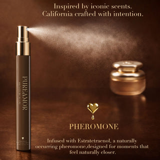 Pheromone infused and designer inspired Pureamor Signature N1 12ml Travel Spray perfume.