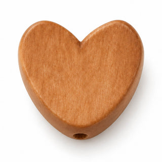 Frosted Heart Bead