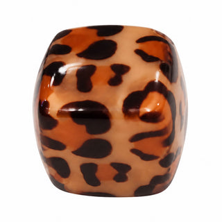 14mm Leopard Cube – Dark Brown