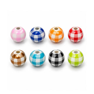 16mm Floral Print Bead