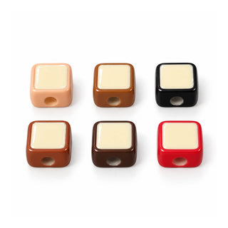 Clay Cube Bead – Dark Mix