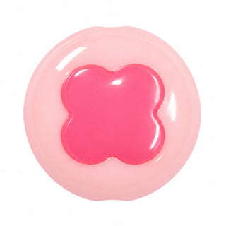 18mm Two-Tone Heart Bead – Pink with Light Pink Heart
