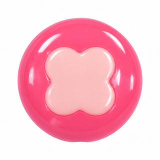 18mm Two-Tone Heart Bead – Rose with Light Red Heart