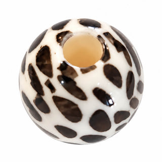 20mm Cream & Ivory Round Bead