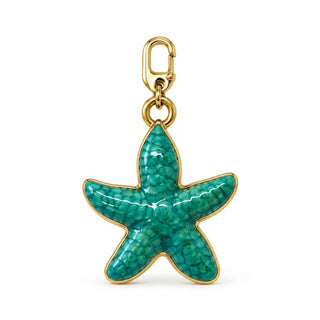 Teal Enamel Starfish
