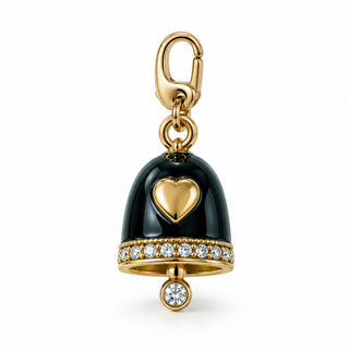Enamel Jingle Bell – Black