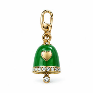 Enamel Jingle Bell – Green