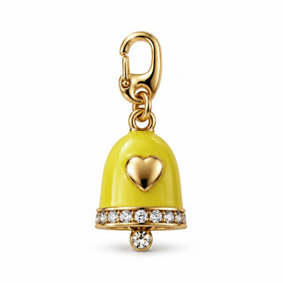 Enamel Jingle Bell – Yellow