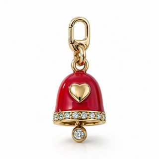 Enamel Jingle Bell – Red
