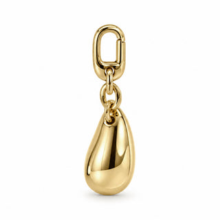 14K 3D Teardrop Slide