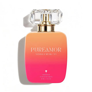 Pureamor Vanilla Musk pheromone perfume 30 ml bottle on white background.
