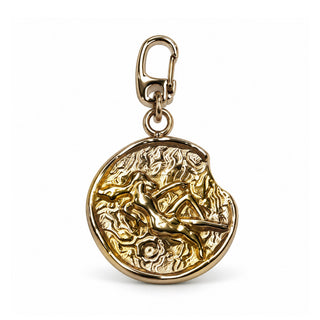 14K Open Zodiac Coin